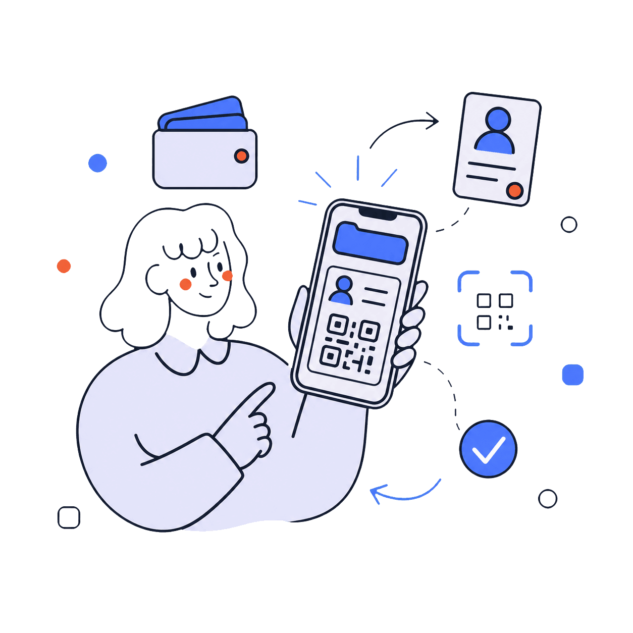 Digitale Visitenkarte in Apple Wallet auf einem iPhone