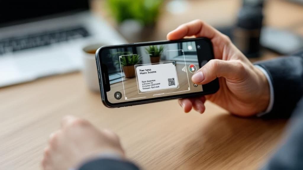 Visitenkarte scannen iPhone – Effizientes Networking leicht gemacht